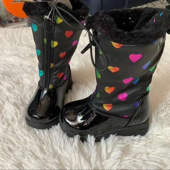 Khombu toddler girl sweetheart winter boots size 6
