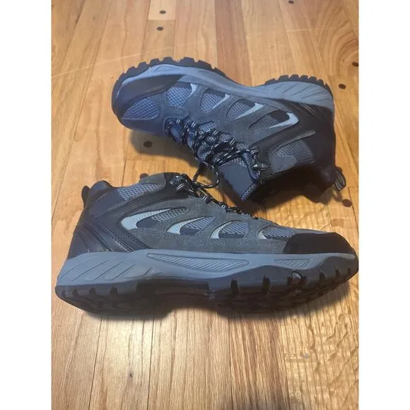 Khombu Tyler Outdoor Hiking Trail Boots Black/Grey NEW Men's Size 10