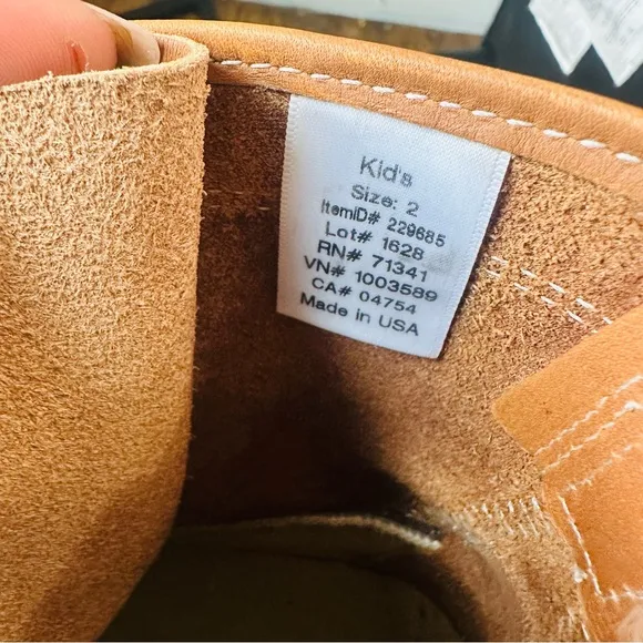 Kid's Duck Boots Sz.2 L.L. Bean Lace Up Rain Winter