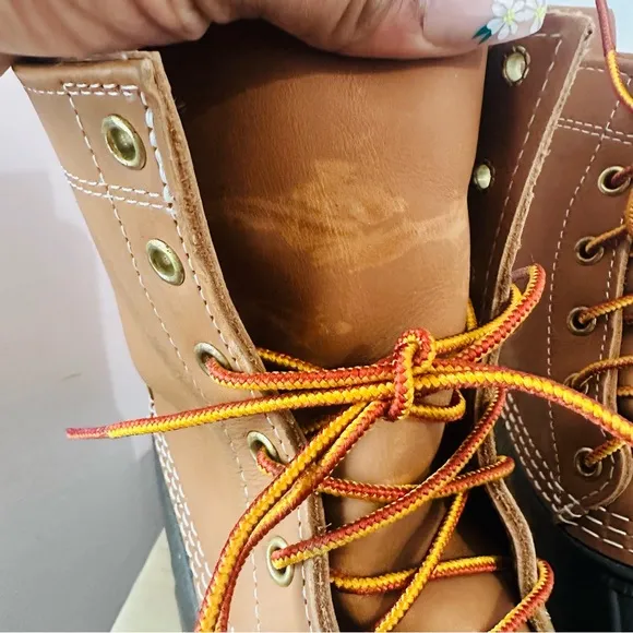 Kid's Duck Boots Sz.2 L.L. Bean Lace Up Rain Winter