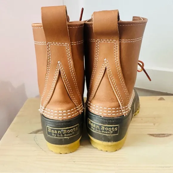 Kid's Duck Boots Sz.2 L.L. Bean Lace Up Rain Winter