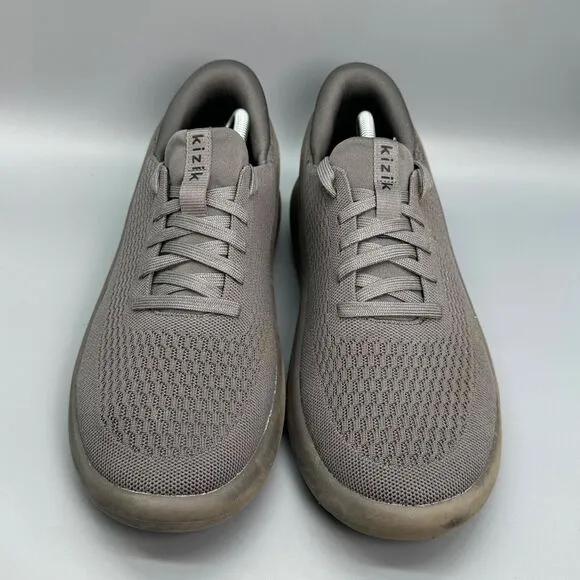 Kizik Roamer Mens 11 Gray Athletic Hands-free Sneaker Shoes Comfort Lace Slip on
