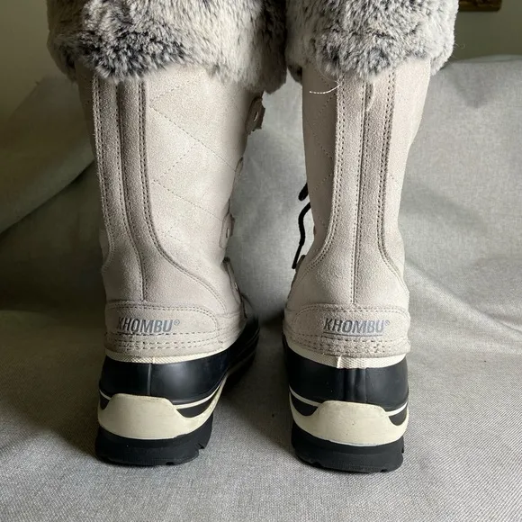Knombu Womens Emily Leather Tall Winter Boots Size 7