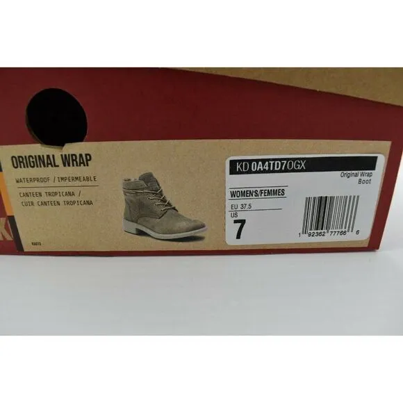 Kodiak Womens Size 7 Canteen Tropicana Original Wrap Leather Waterproof Boots