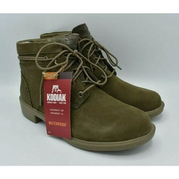 Kodiak Womens Size 7 Canteen Tropicana Original Wrap Leather Waterproof Boots