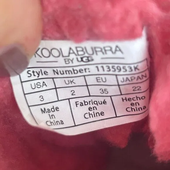 Koolaburra by UGG Aubrei Short Cold Weather Boots Girls Kids 3 Pink Pull On
