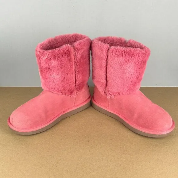 Koolaburra by UGG Aubrei Short Cold Weather Boots Girls Kids 3 Pink Pull On