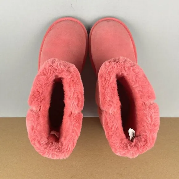 Koolaburra by UGG Aubrei Short Cold Weather Boots Girls Kids 3 Pink Pull On