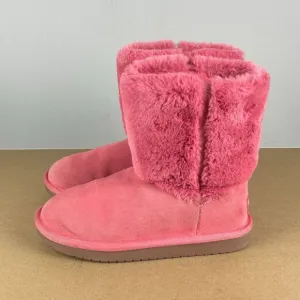 Koolaburra by UGG Aubrei Short Cold Weather Boots Girls Kids 3 Pink Pull On