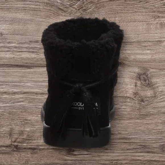 Koolaburra By UGG Black Suede Ankle Boots