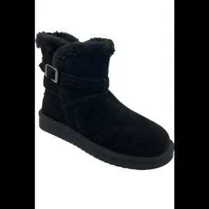 Koolaburra by UGG Faux-Fur Mini Boots Delene Black - Medium