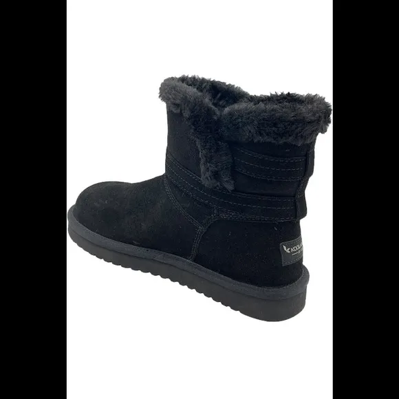 Koolaburra by UGG Faux-Fur Mini Boots Delene Black - Medium