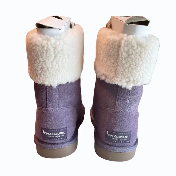 Koolaburra by‎ UGG Girls 3 Lytta Short Purple Suede Boots Size 3 Youth
