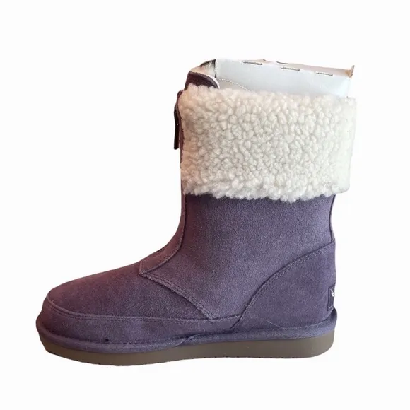 Koolaburra by‎ UGG Girls 3 Lytta Short Purple Suede Boots Size 3 Youth