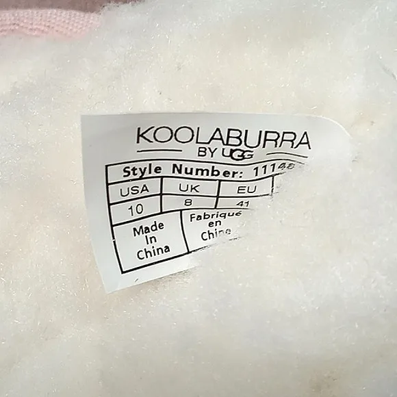 Koolaburra by UGG Koola Mini II Boots Light Pink Suede Wool Faux Fur Lining