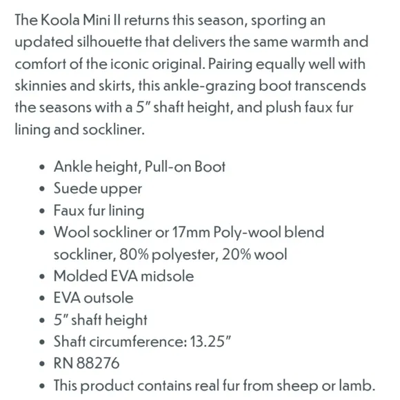 Koolaburra by UGG Koola Mini II Boots Light Pink Suede Wool Faux Fur Lining