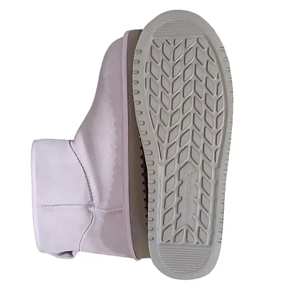 Koolaburra by UGG Koola Mini II Boots Light Pink Suede Wool Faux Fur Lining