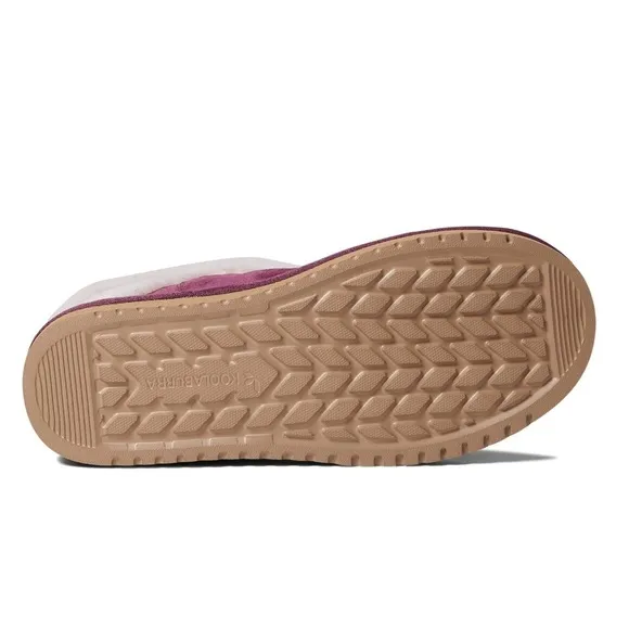 Koolaburra by UGG Sizes 7-12 Plum Barlee Mini Suede &amp; Fuzzy Boots