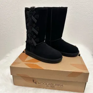 Koolaburra by UGG Victoria Girl's Tall Winter Boots for Kids Color Black Sz US13