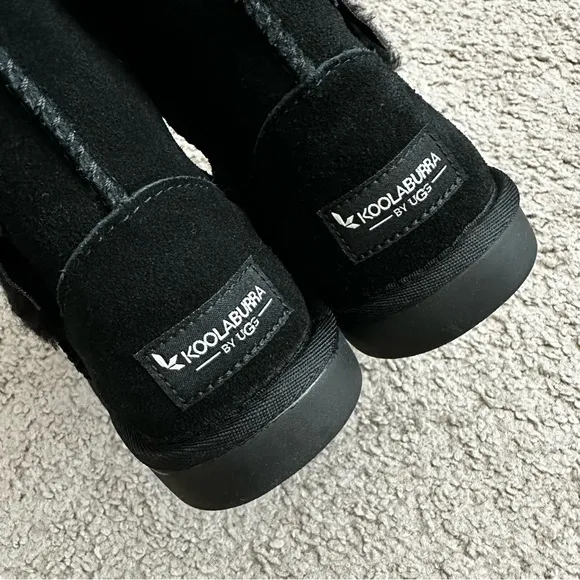 Koolaburra By Ugg Victoria Tall Winter Boots Kids Girls Black