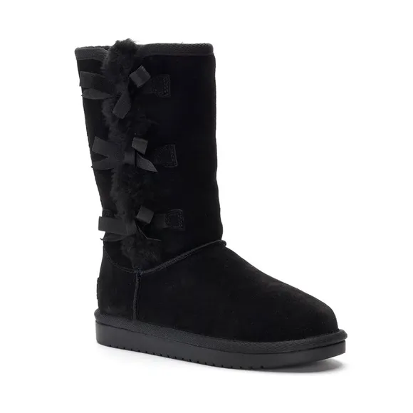 Koolaburra By Ugg Victoria Tall Winter Boots Kids Girls Black