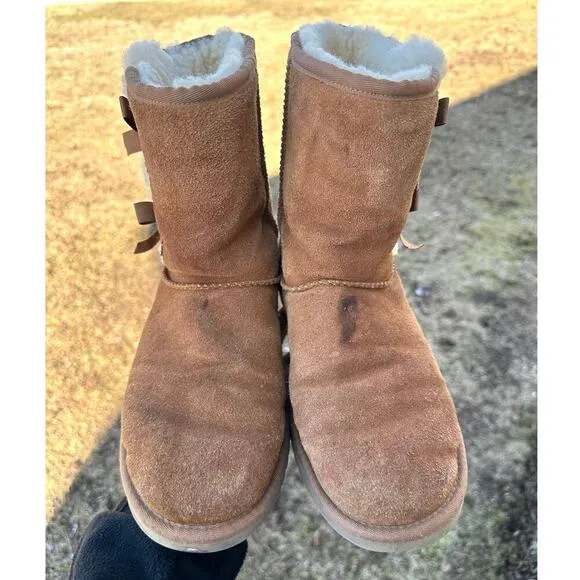 Koolaburra by UGG Women's Victoria Short Winter Boots Size 10 Chestnut Brown