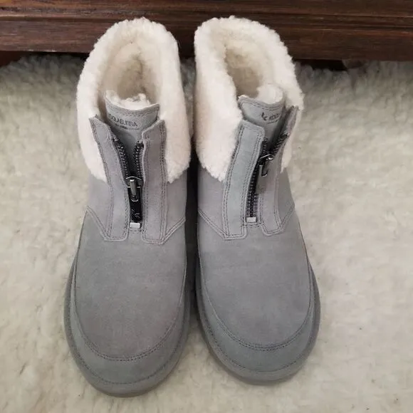 KOOLABURRA by UGG Lytta Mini Women's Shearling Boots Grey Size 10