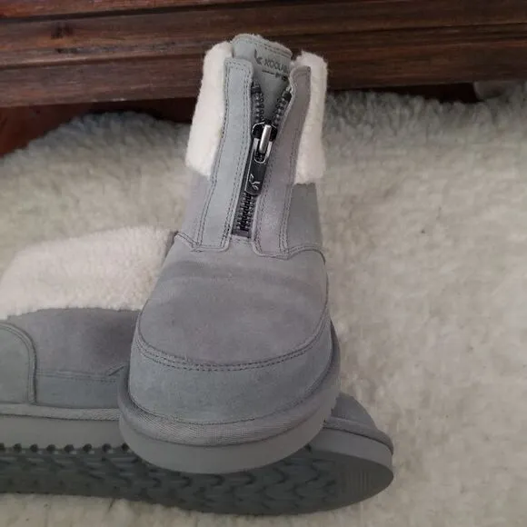 KOOLABURRA by UGG Lytta Mini Women's Shearling Boots Grey Size 10