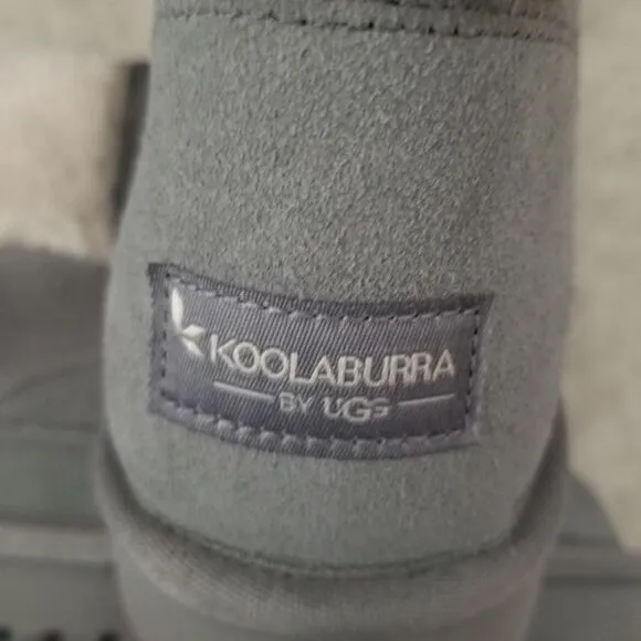 KOOLABURRA by UGG Lytta Mini Women's Shearling Boots Grey Size 10