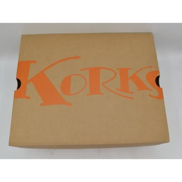 Korks Womens Size 8 Marci II Natural Nubuck PU Stacked Block Heel Boots Shoes