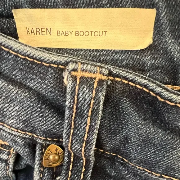 Kut from the Kloth | NEW Karen Baby Boot Cut 5 Pocket Mid Rise Women Size 6