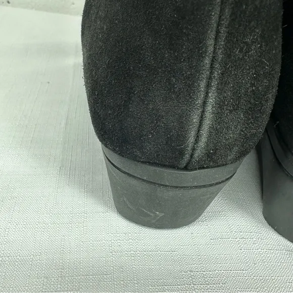 La Canadienne size 5.5 Black Suede Wedge Boots