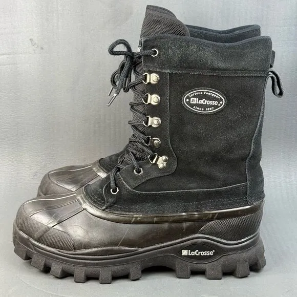 Lacrosse Boots Thermolite Waterproof Black Insulated boots men’s size 12