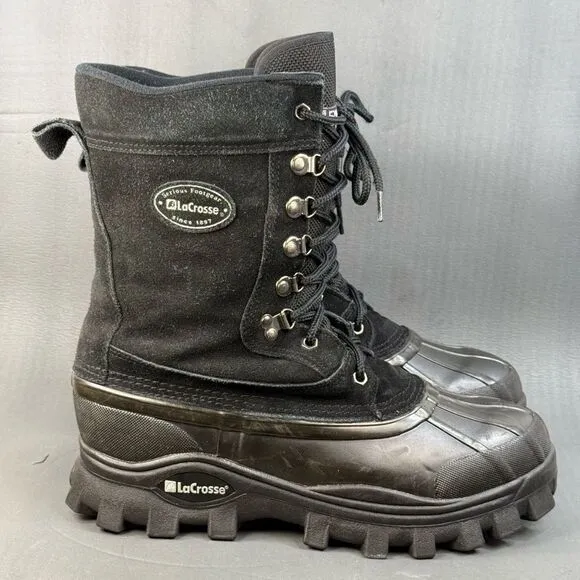 Lacrosse Boots Thermolite Waterproof Black Insulated boots men’s size 12