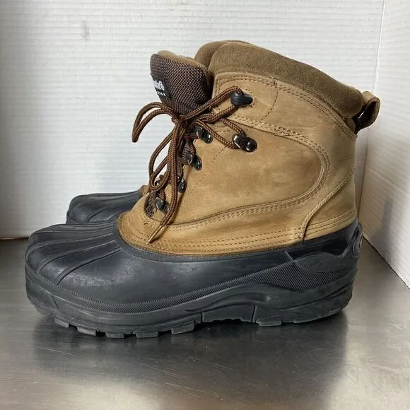 Lake N Trail Men's Thinsulate Ultra Insulation Steel Shank 2 Tone Boots, Size 10