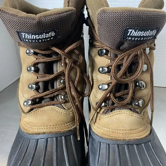 Lake N Trail Men's Thinsulate Ultra Insulation Steel Shank 2 Tone Boots, Size 10