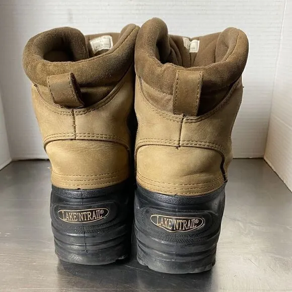 Lake N Trail Men's Thinsulate Ultra Insulation Steel Shank 2 Tone Boots, Size 10