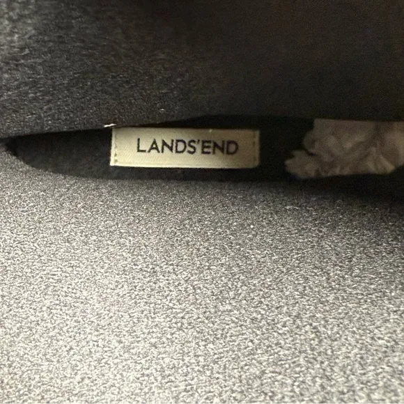Lands' End Black Suede Drift 473058 Snow Boots NIB