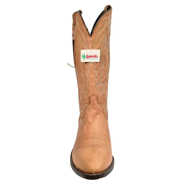 Laredo Men Sz 12D Jacksonville Collection 13&quot; Cowboy Boots Deertan Foot &amp; Top