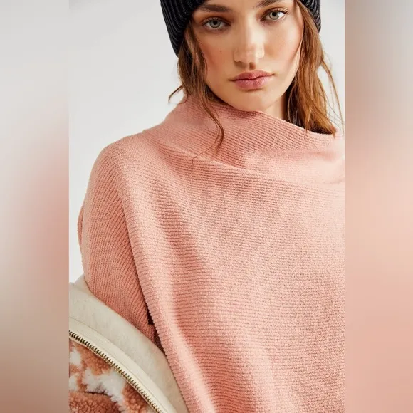 🎉LAST PIECE 🎉Free People Ottoman Slouchy Tunic Sweater Dusty Rose
