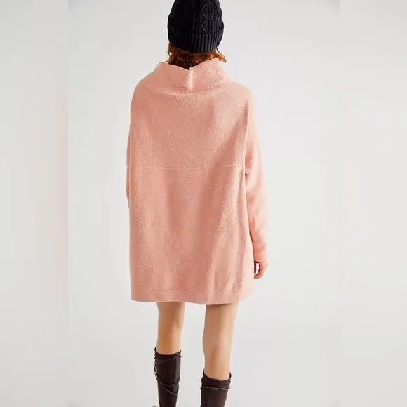🎉LAST PIECE 🎉Free People Ottoman Slouchy Tunic Sweater Dusty Rose