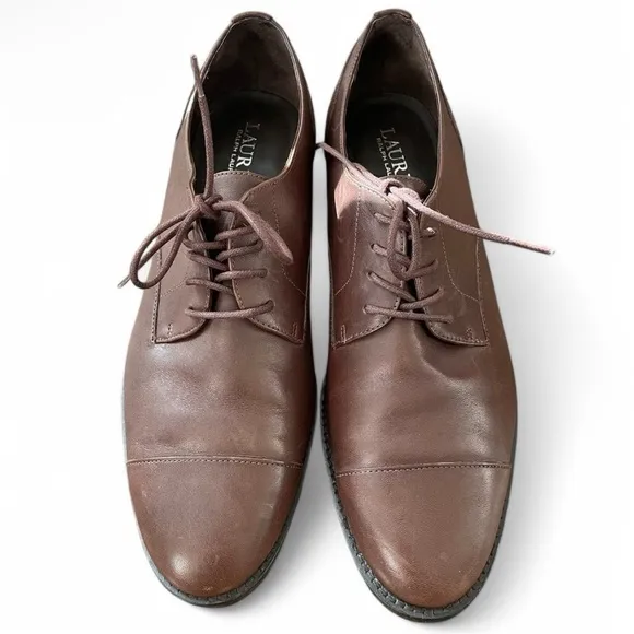 Lauren by Ralph Lauren Maryna Oxford Women’s Brown Dress Shoes Sz 8.5 B New