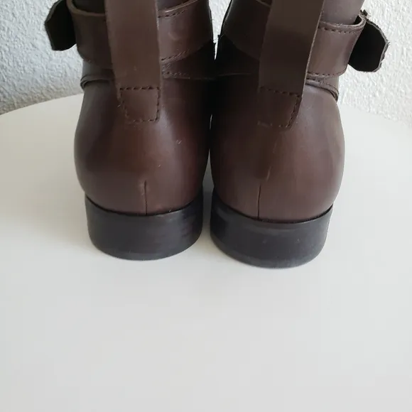 Lauren Ralph Lauren Brittaney Women Brown Leather Riding Boots
