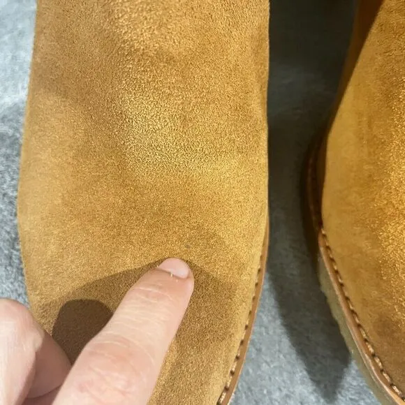 Lauren Ralph Lauren Women Marianna Block Heel Chelsea Boots Sz 10B Tan Gum Sole