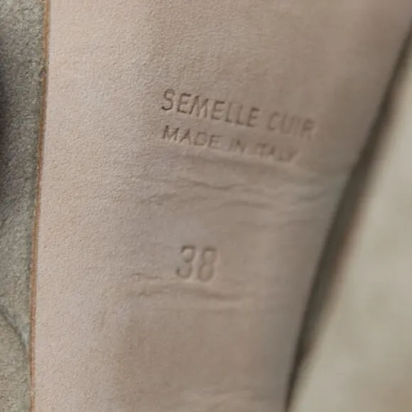 Laurence Dacade Boots Women 38 Platform Bootie Suede Beige Quiet Luxury Romantic