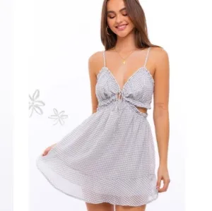 Le Lis - Cutout Gingham Dress
