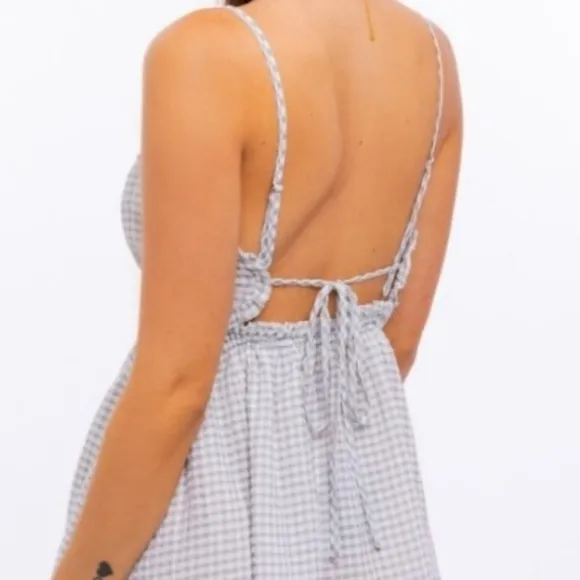 Le Lis - Cutout Gingham Dress