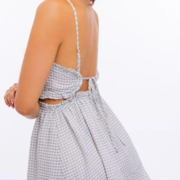 Le Lis - Cutout Gingham Dress