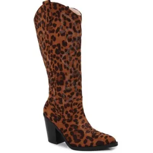 Leopard Print Winter Boots AI