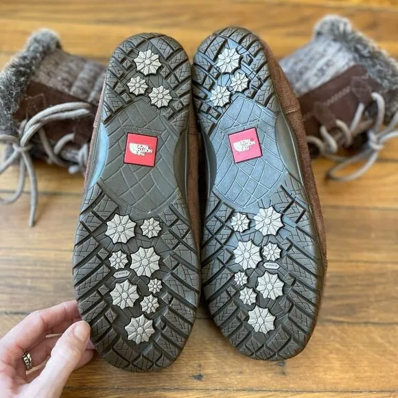 Like New Nuptse Purna II North Face Women’s boots size 10